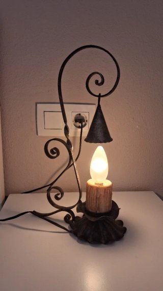 Lámpara Vintage Metal imita una Vela