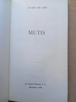 Mutis. Alvaro del Amo