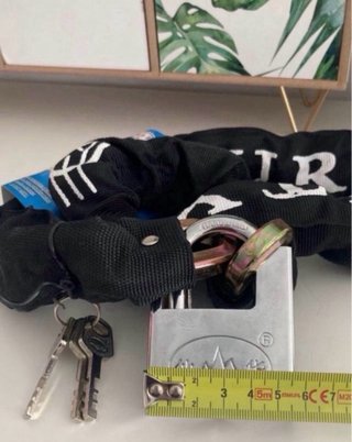 Candado+cadena para moto(no negociable)