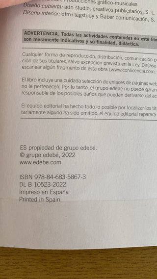 Filosofía 1, primer curso de bachillerato
