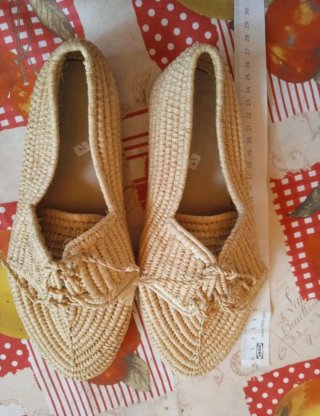 Zapatos de mimbre artesanales Talla 40
