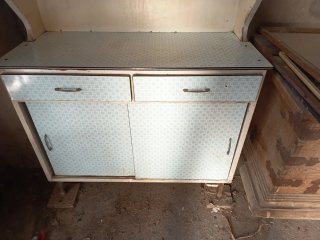 Alacena Vintage Azul y Blanco