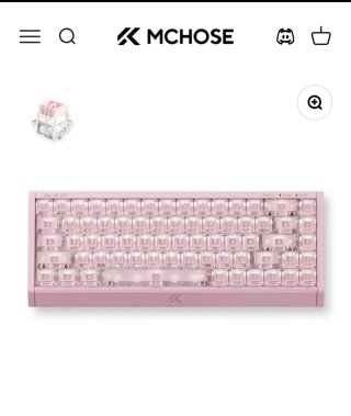 Teclado Mchose Ace 68 GT Rosa
