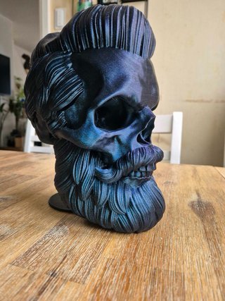 Soporte para auriculares de calavera