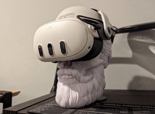 Soporte para auriculares de calavera