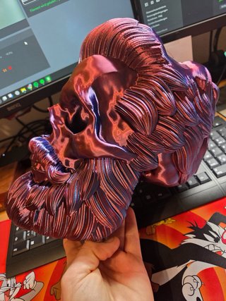 Soporte para auriculares de calavera