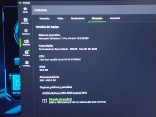 **Portátil Gaming potente – i7 13700HX / RTX 40