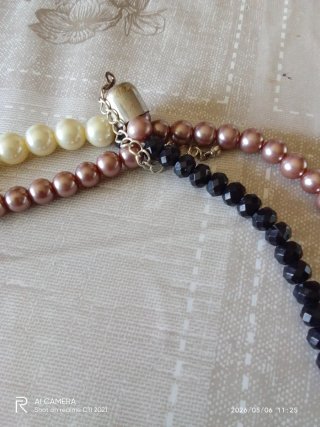 Collar Tous Doble Hilo Perlas y Cristal