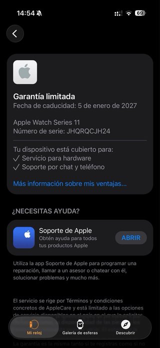 Apple Watch Series 11 42mm GPS - GARANTÍA VIGENTE