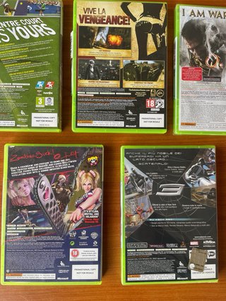 Lotto 5 Videogiochi Xbox 360 Copia Promozionale