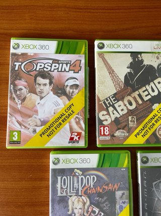 Lotto 5 Videogiochi Xbox 360 Copia Promozionale