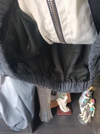 Chaqueta Crop Nylon Degradado Bershka Talla S