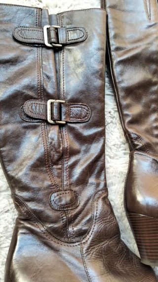 Botas de piel marrones talla 39
