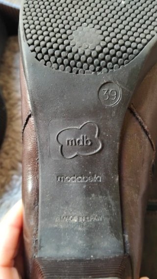 Botas de piel marrones talla 39