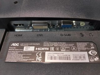Monitor AOC 22" Full HD HDMI VGA 2ms altavoces