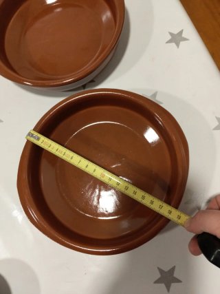 Cazuelitas de barro (2 unidades)