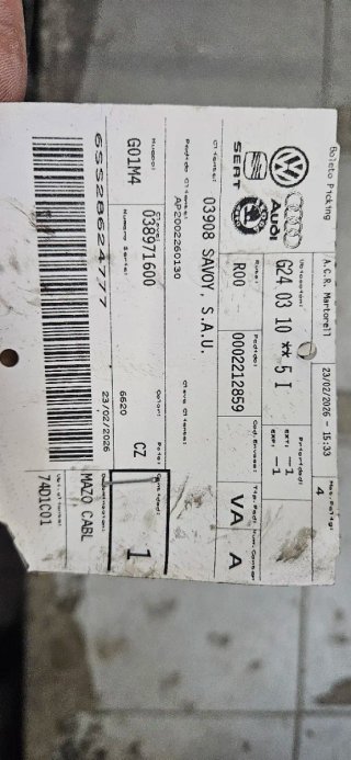 Cableado original Inyectores 1.9 TDI VW Seat Audi