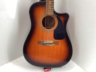 guitarra acustica fender cd60ce-sb