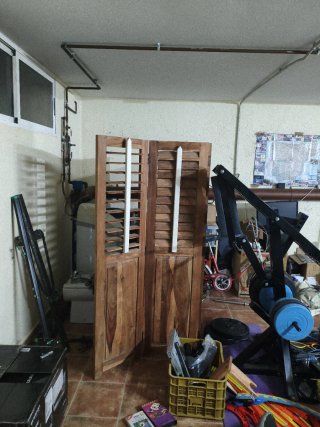Biombo de madera de 1,8 m alto y 2 de ancho