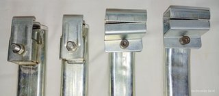 Juego Patas Somier Cuadradas con Abrazaderas