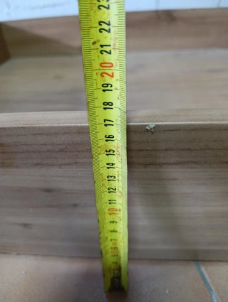 Cajón de madera para debajo de la cama