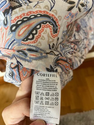 Blusa Cortefiel Estampada Talla S