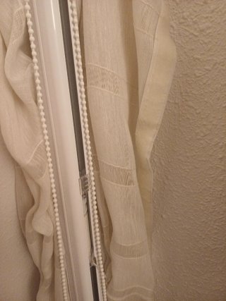 Estores de tela beige