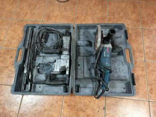 Lote radial y martillo compresor