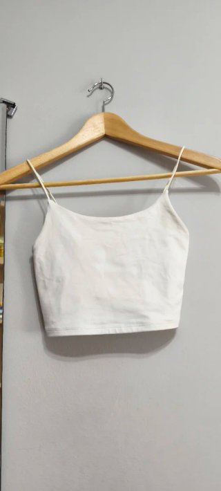Top tirantes Bershka blanco T.XS