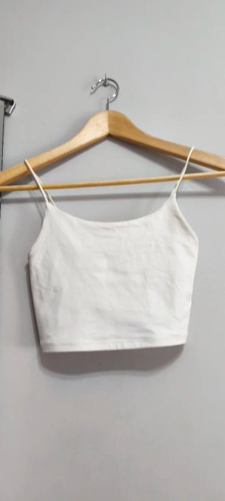 Top tirantes Bershka blanco T.XS