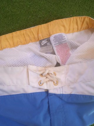 Bañador Nike XL niño largo azul blanco  amarillo