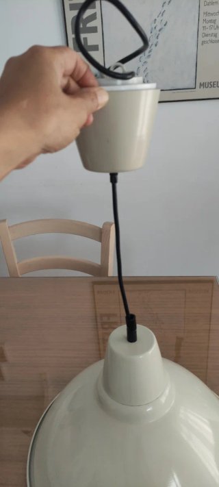 Lámpara de techo metal beige