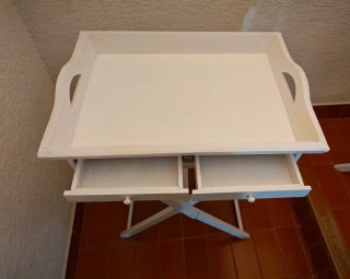 Mesita bandeja plegable de madera