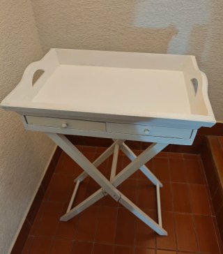 Mesita bandeja plegable de madera