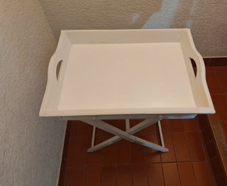 Mesita bandeja plegable de madera