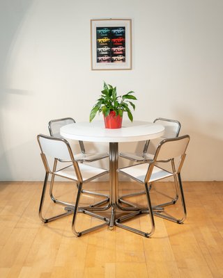 Mesa y 4 Sillas Cantilever Bauhaus Vintage Años 70