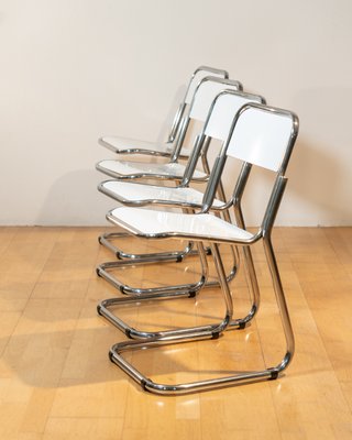 Mesa y 4 Sillas Cantilever Bauhaus Vintage Años 70