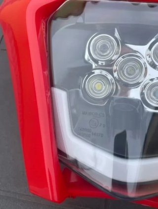 Careta KTM LED Roja