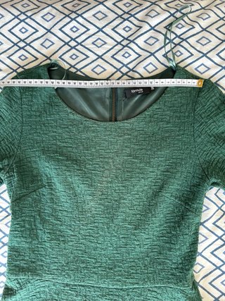 Vestido Fórmula Joven Verde Talla 38