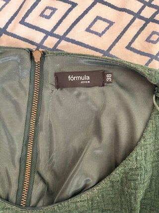 Vestido Fórmula Joven Verde Talla 38