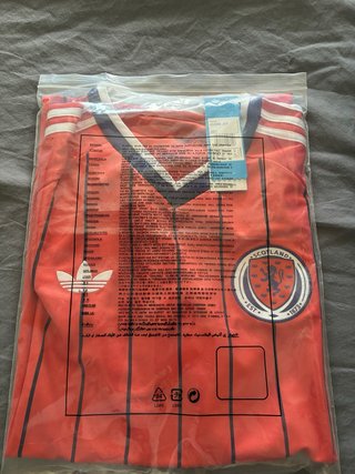 Camiseta Escocia Talla XL. Segunda equipación.
