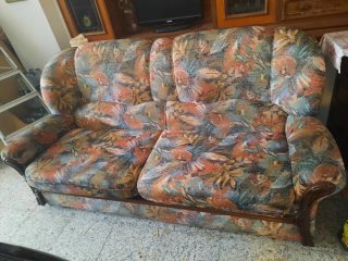 Sofá de 3 plazas estampado