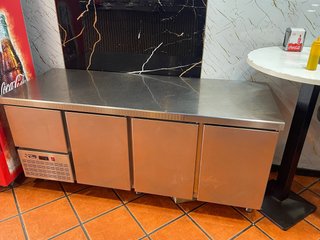 Bajo mostrador nevera cocina acero inoxidable