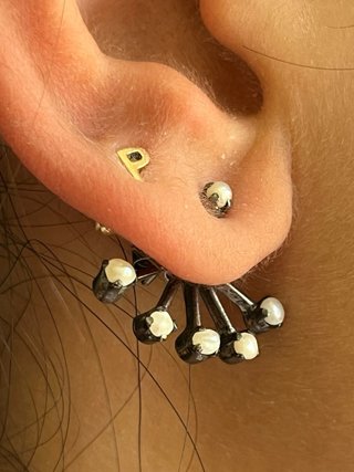 Pendientes de plata con perlas