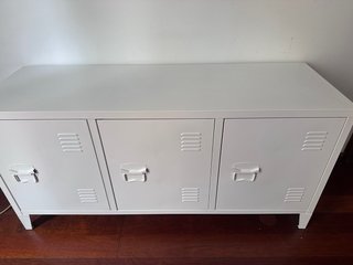 Aparador Metálico Blanco 3 Puertas