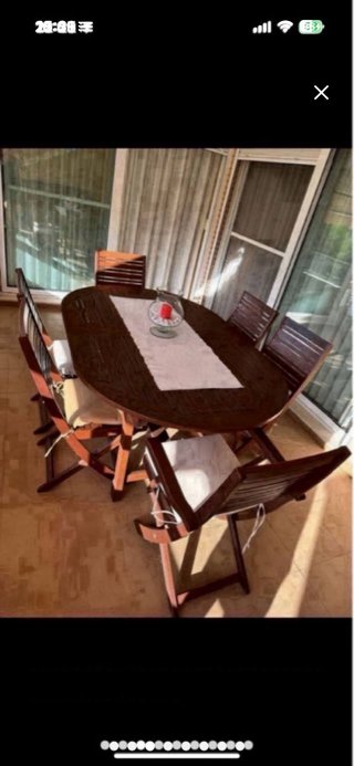 Conjunto Muebles Teca Terraza