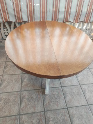 Mesa redonda vintage extensible