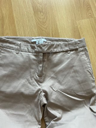 Pantalón Zara Mujer Talla L Beige