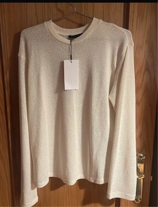 Jersey Zara Blanco da talla