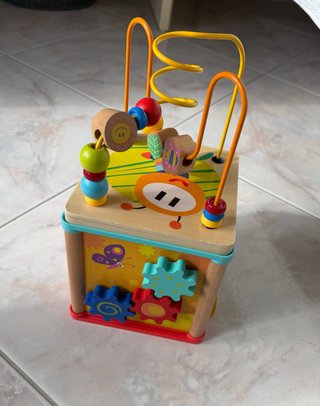 Cubo Attività in Legno Globo